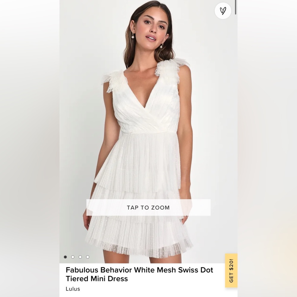 White lulu’s bridal / bachelorette party dress!